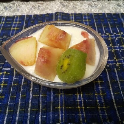 月のおとさん
こんにちは
メロンの代用で冷凍している桃で
失礼します
美味しかったです
ლ(・﹏・ლ)
